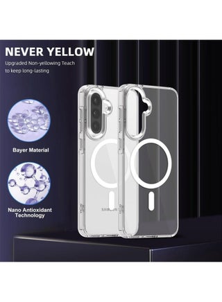 1+1 Samsung Galaxy A56/A36 Protective Kit, includes a phone case [compatible with MagSafe wireless charging, anti-yellowing, transparent] + privacy screen protector [28° privacy angle, 9H hardness, scratch-resistant, bubble-free]. - view 2